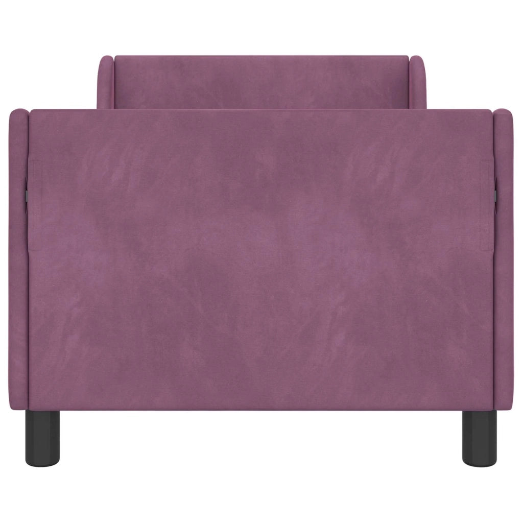 Struttura letto bambini con testata Viola 80 x 160 cm Velluto