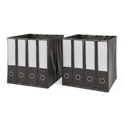 Vicco Scatola pieghevole Nero 30 x 30 cm Set di 2