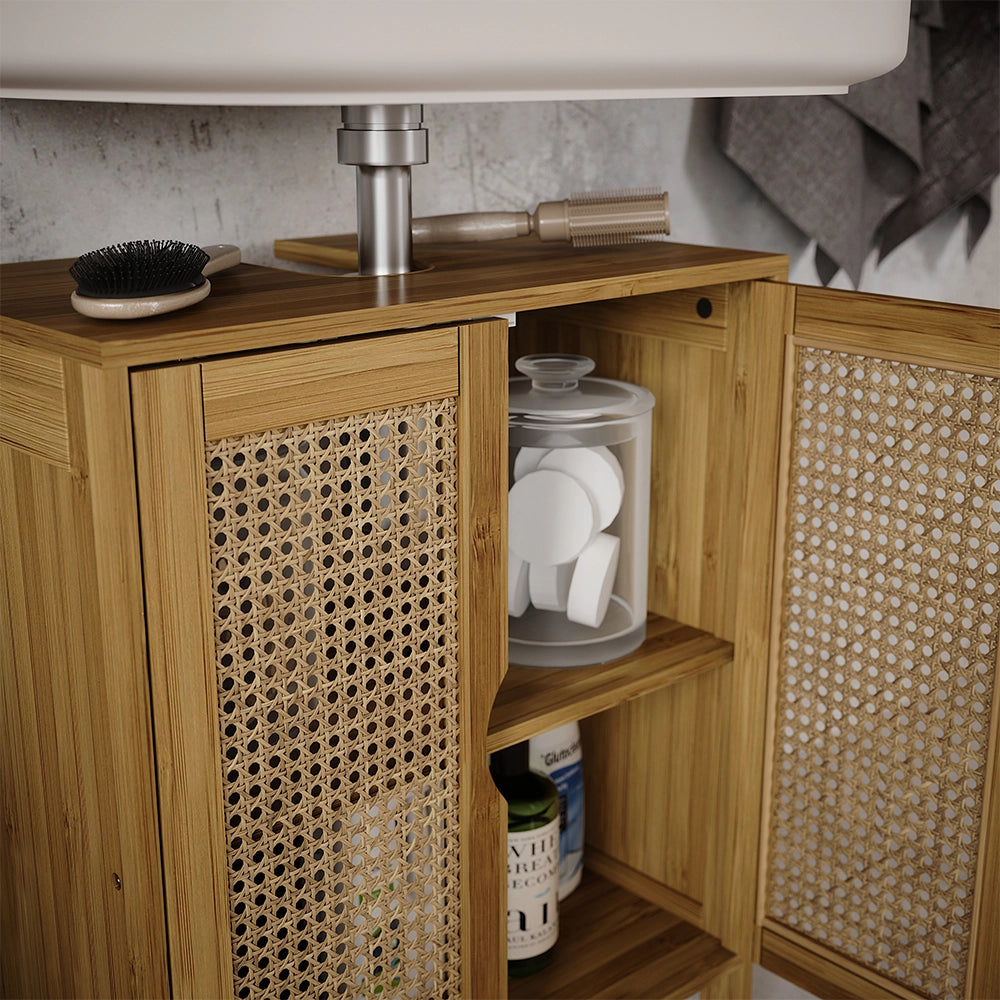 Vicco Set di mobili da bagno Bambù 3 parti
