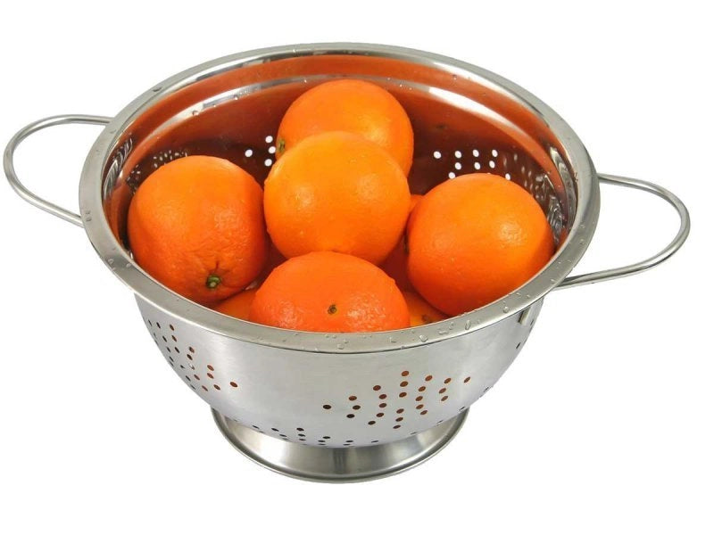 Kinghoff KH-1237 Scolapasta in acciaio inossidabile da 24 cm per uso in cucina