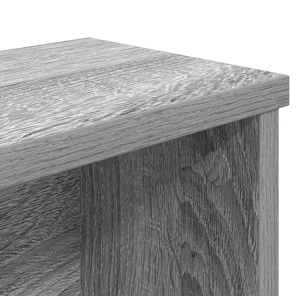 vidaXL Scaffali da Cucina Impilabili 2 pz Grigio Sonoma 60x15x16 cm