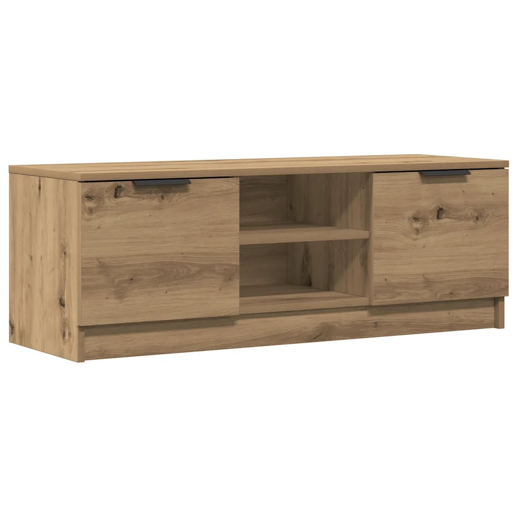 Mobile TV-Credenza per TV Marrone Artigianale 102x35x36,5 cm Legno Multistrato