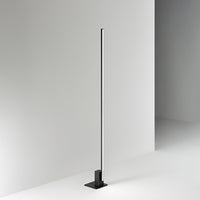 Piantana Moderna Syncro Alluminio Nero Acrilico Led 30W Cct 3000/4000/6000K