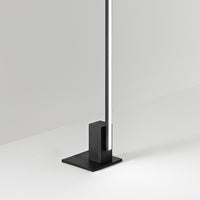 Piantana Moderna Syncro Alluminio Nero Acrilico Led 30W Cct 3000/4000/6000K