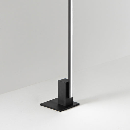 Piantana Moderna Syncro Alluminio Nero Acrilico Led 30W Cct 3000/4000/6000K