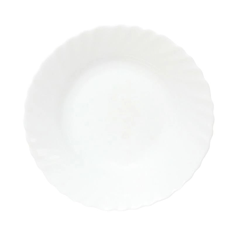 SET 18 PIATTI PRIMA VETRO TEMPERATO BIANCO CON PIATTI PIANI, FONDI E DA FRUTTA