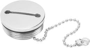 Dop in Acciaio Inossidabile per Barche e Yacht, Cappuccio per Serbatoio Carburante con Catena - 38MM