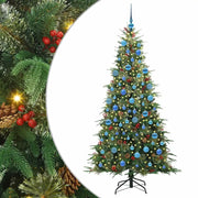 Albero di Natale | Decorazioni natalizie Artificiale con Rami Pieghevoli Verde 180 cm