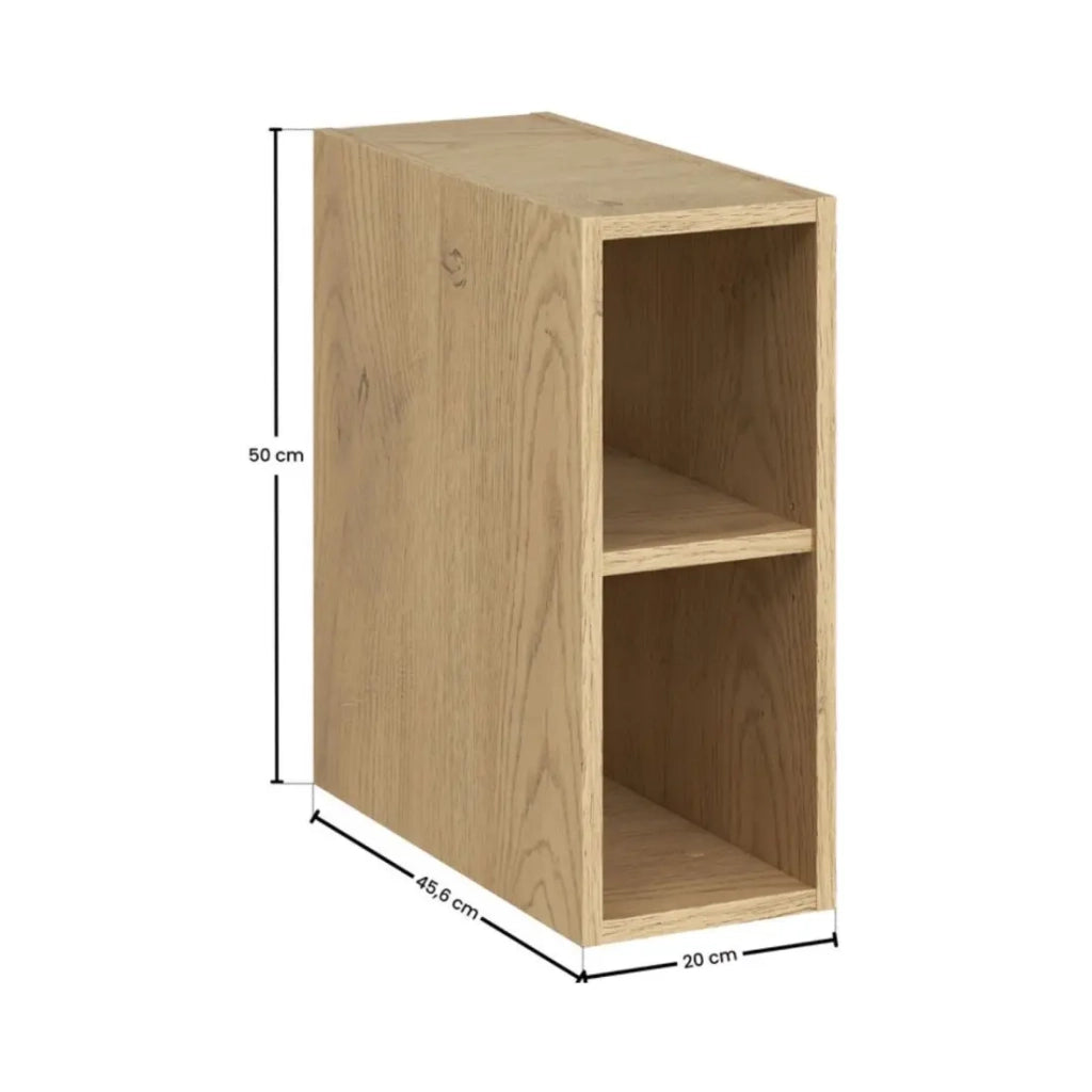 Set da bagno sospeso OSTER 80cm: mobile sotto lavabo con cassetti e nicchie a vista + piano per lavabo