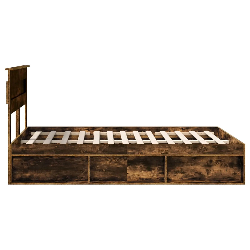 Struttura del letto-Giroletto Rovere fum¨¦ 140 x 200 cm Pino massello 880419