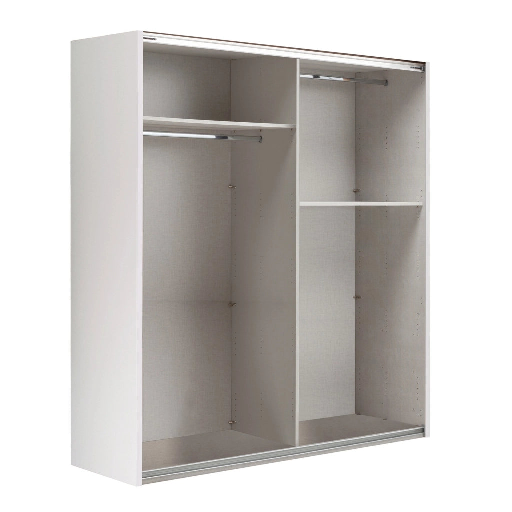 Armadio Systema con ante scorrevoli Rovere/Bianco