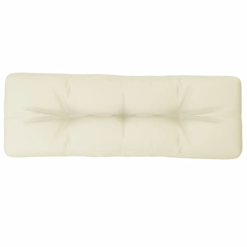 Cuscino per Pallet Crema 120x40x12 cm in Tessuto 314474