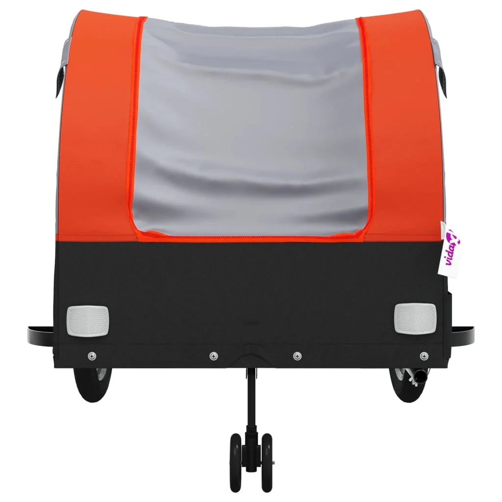 Rimorchio per trasporto biciclette capacità 45 kg ferro arancione 02_0044160