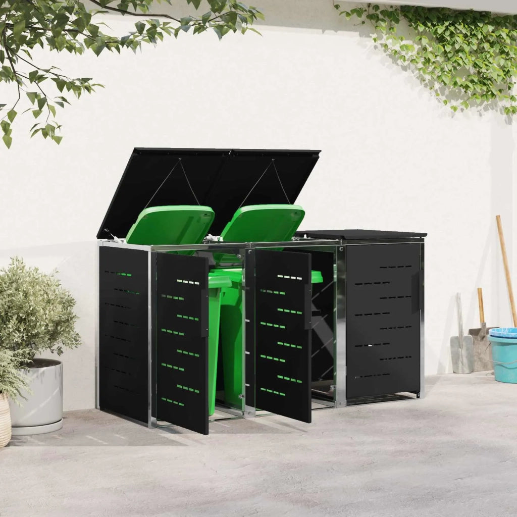 Stoccaggio contenitore a ruote Nero 207 x 77,5 x 112,5 cm 3422238
