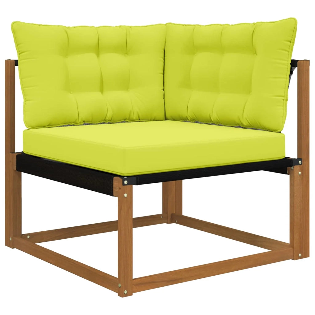 Cuscino per divano da esterno 3 pcs Verde Poliestere 900919
