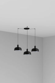 TATAWIN M metallo 3L Lampada a sospensione nera
