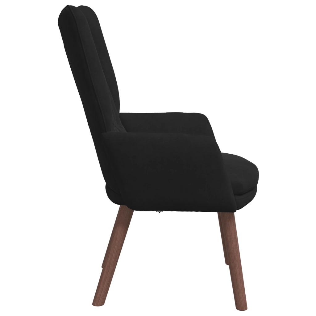 Poltrona Relaxante in Velluto Nero