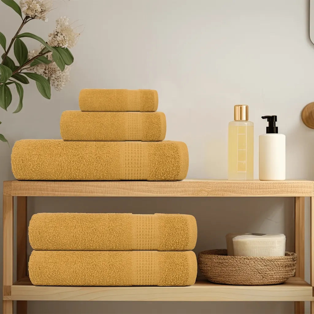 Asciugamani FROGN 10 pz | Teli per bagno Oro 30x30 cm 360 g/m2