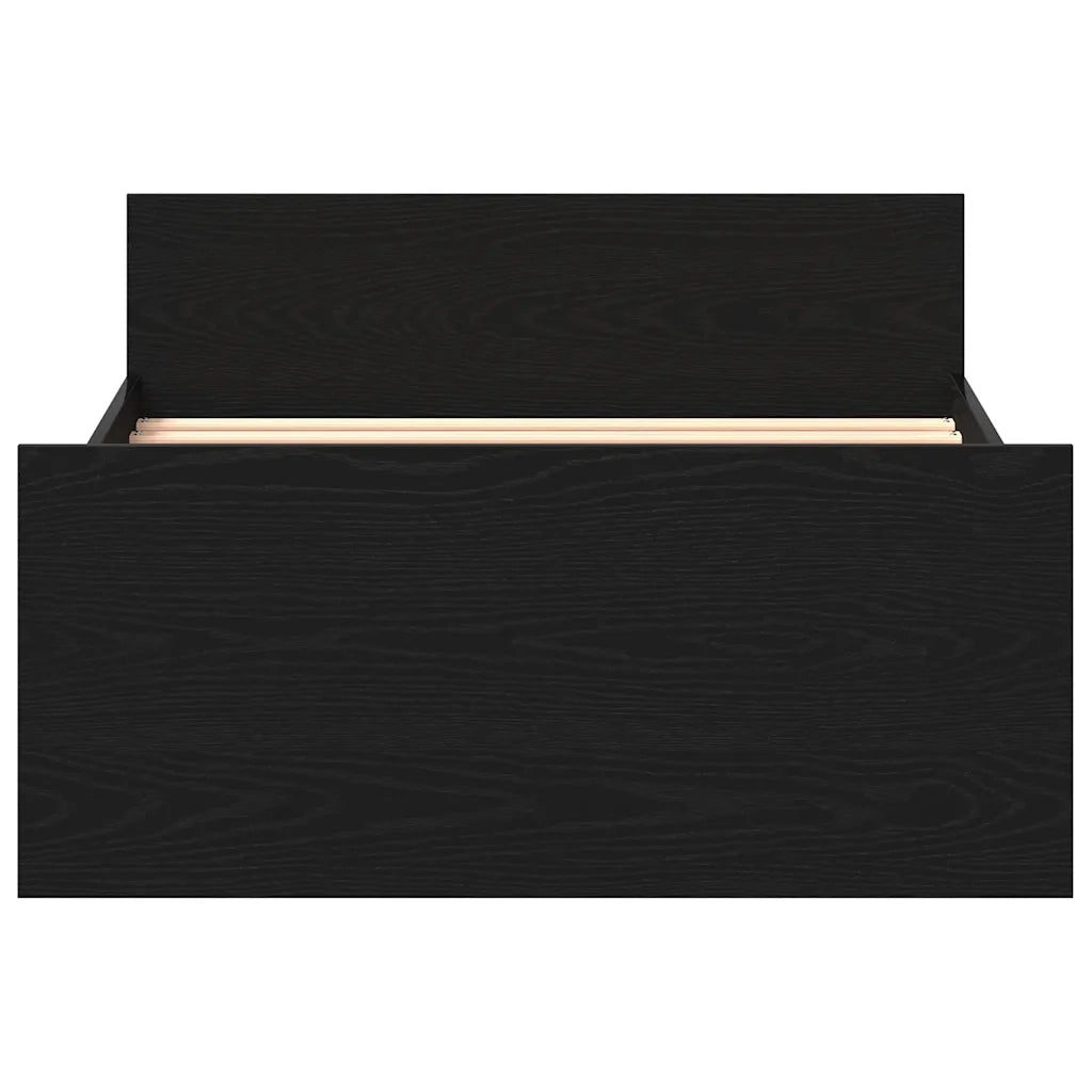 Giroletto senza Materasso Rovere Nero 75x190 cm in Truciolato