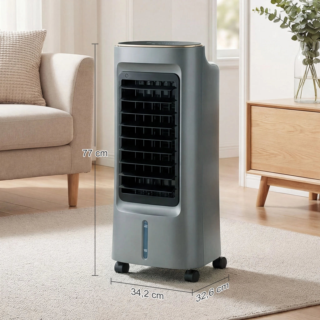 Climatizzatore portatile 4 in 1 umidificatore purificatore ventilatore ¨C zephmum ¨C grigio