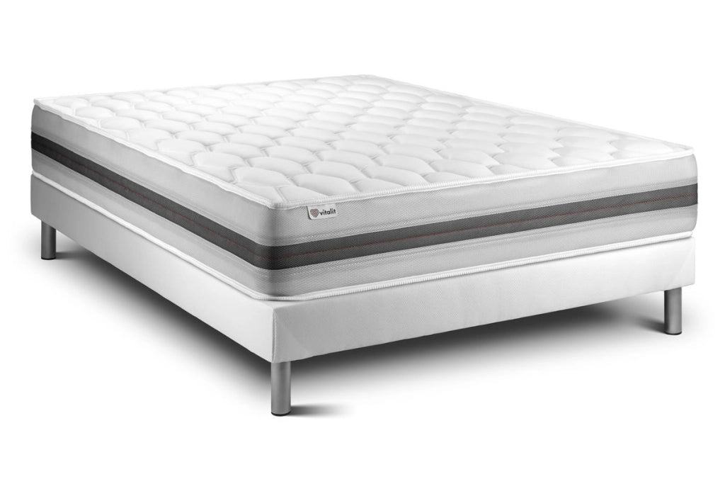 Letto con materasso VITAL SPRING RECOVER 135 x 190 cm Rete kit Bianco