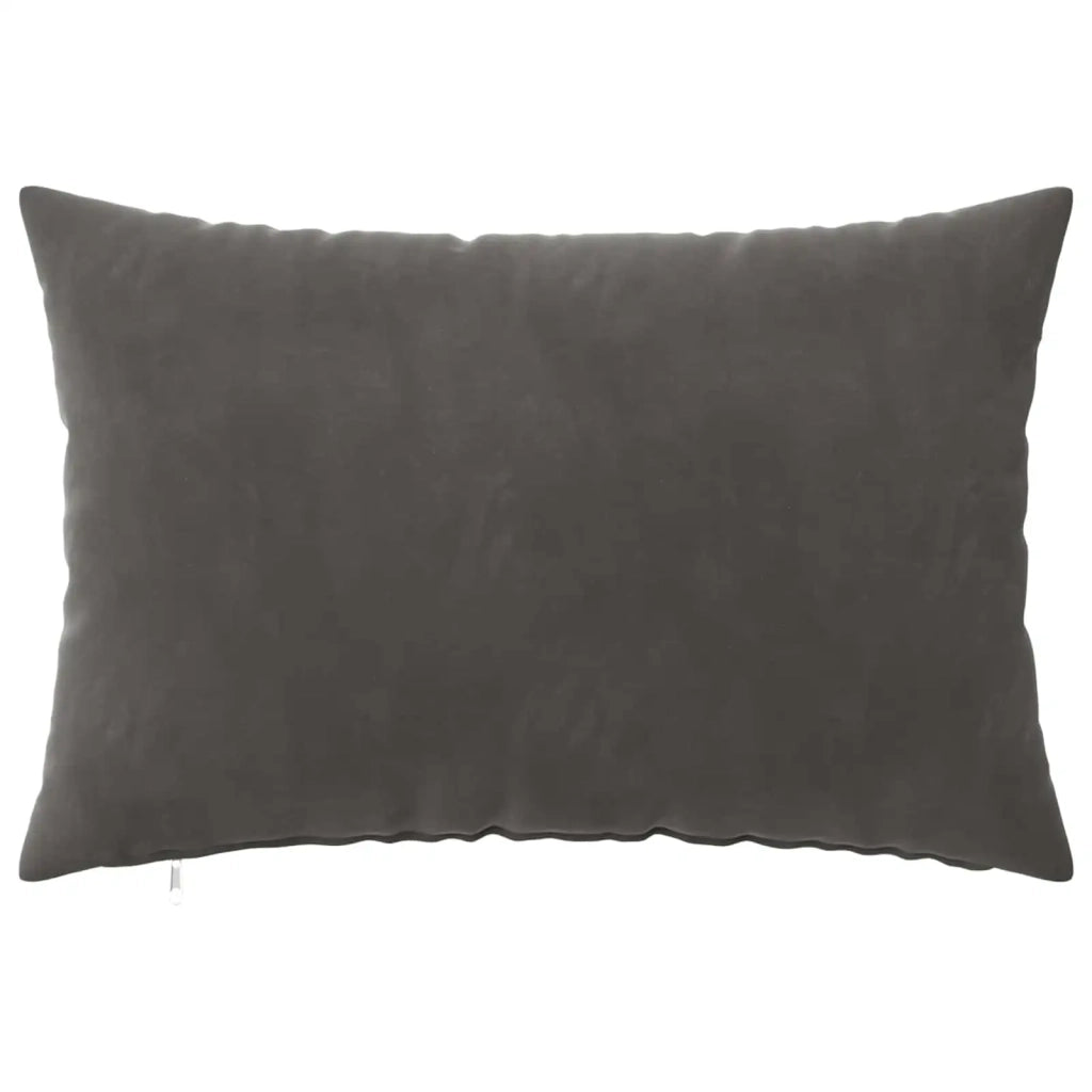 Federa 2 pcs HEERLEN Grigio Scuro 40 x 60 cm Velluto 909151