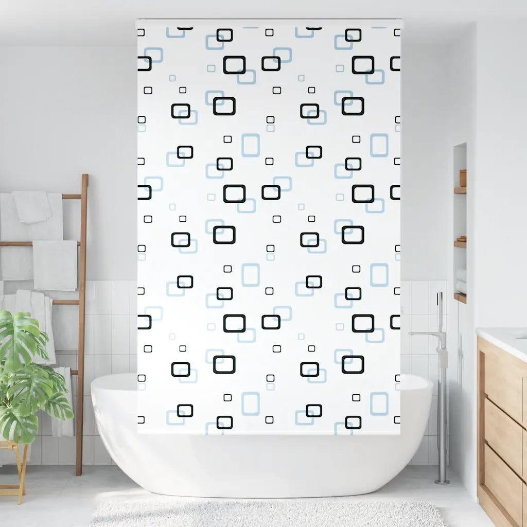 Tenda a Rullo Doccia con Cassonetto 130x240cm Larghezza Tessuto 4014949
