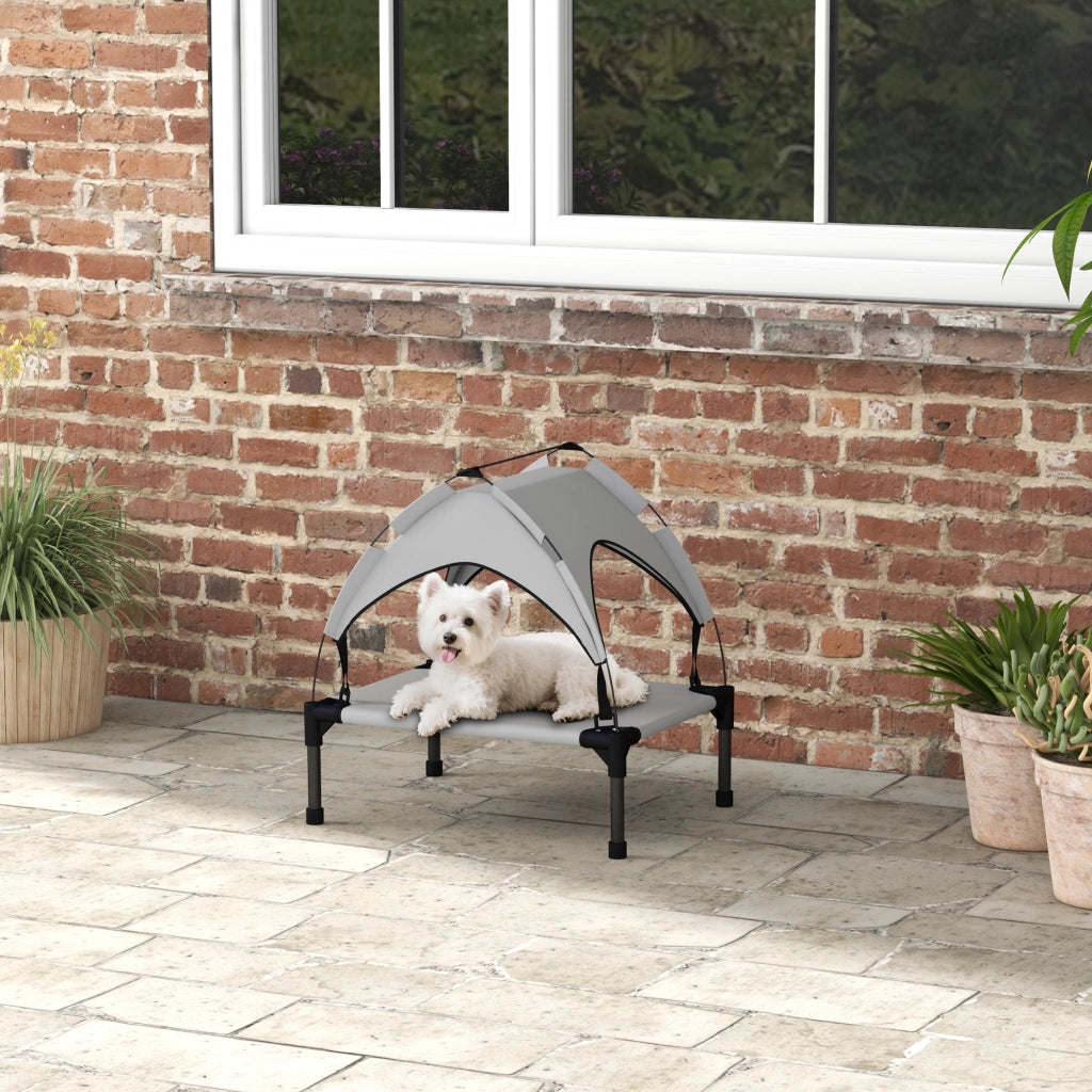 Letto per cani e gatti con telo UV e borsa di trasporto ¨C zephmum ¨C grigio 61x46x63 cm
