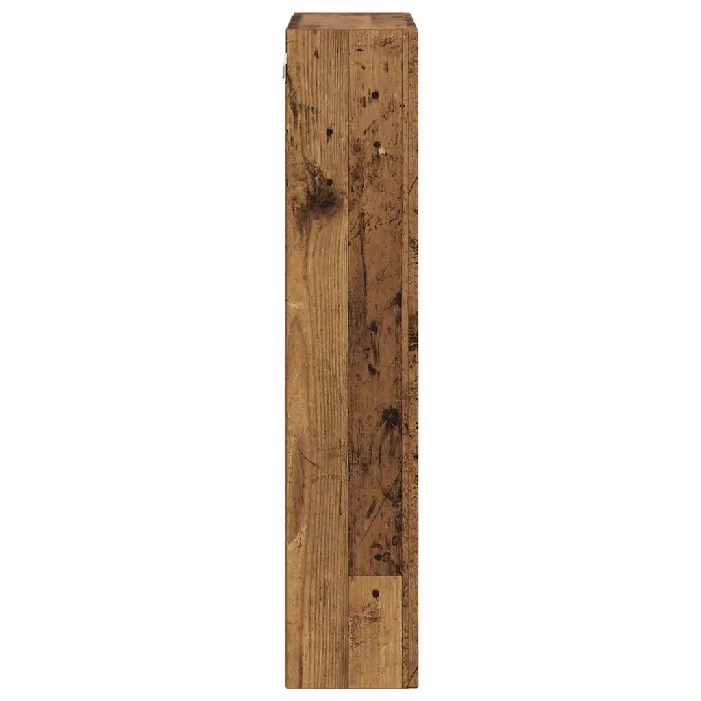 Armadio pensile con lo scaffale Legno vecchio 59 x 20 x 100 cm