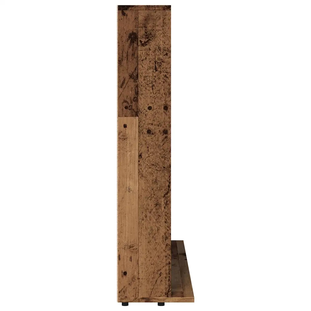 vidaXL Mobile Porta CD Legno Antico 50x33x117,5 cm Legno Multistrato