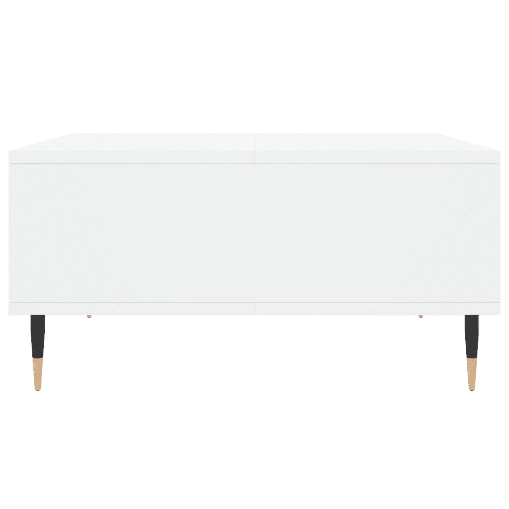 Tavolino da Salotto-Tavolino da soggiorno-Tavolo Bianco 60x60x30 cm in Legno Multistrato 450980