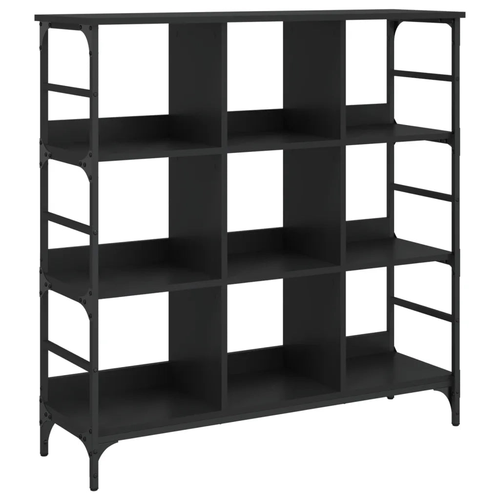 Credenza | Madia | Buffet da pranzo | Armadio da pranzo Nera 102x32x103,5 cm in Legno Multistrato