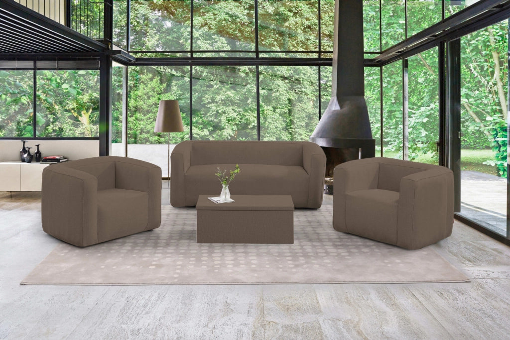Poltrona gonfiabile in terracotta - Interno ed esterno - Cammello