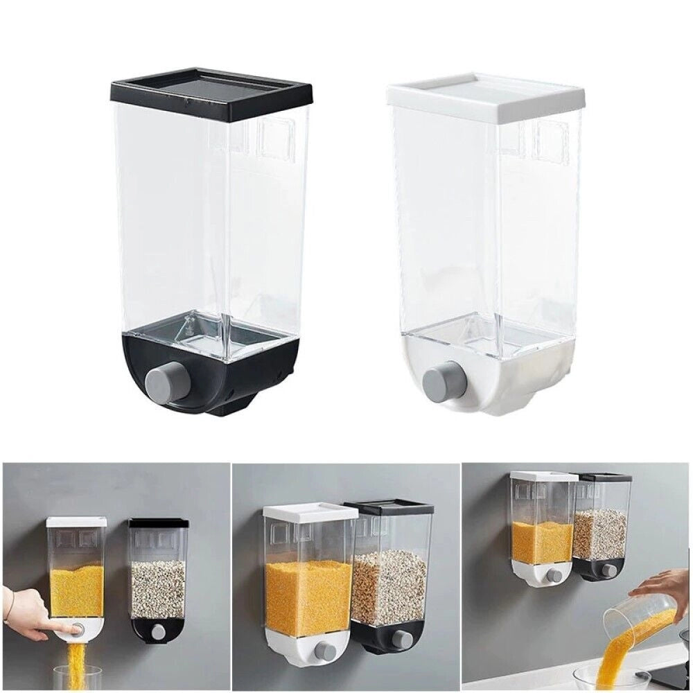 Dispenser da muro per cereali pasta legumi contenitore dosatore 1,5 KG plastica