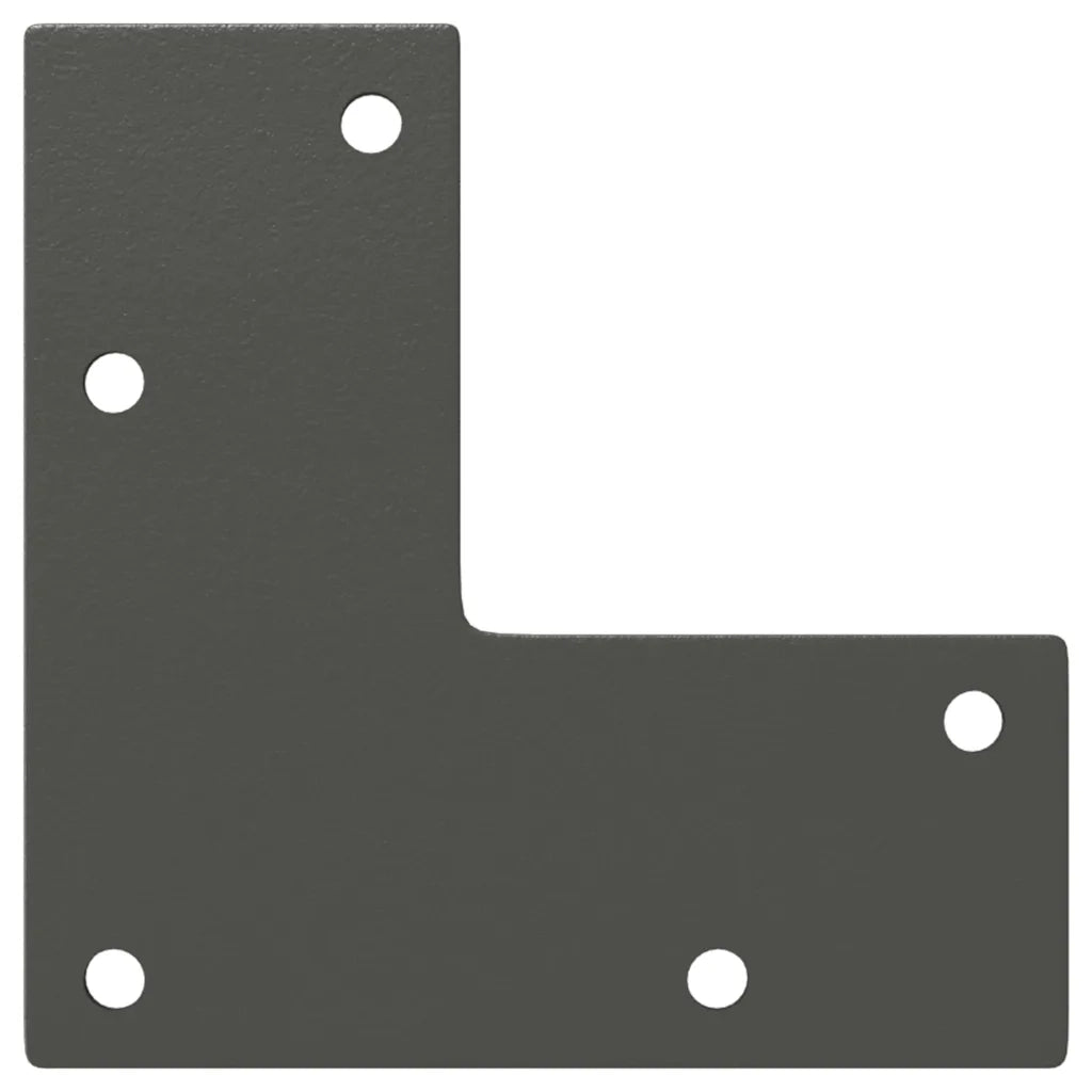 Gambe per Tavolino da Caffè Forma Conica 4 pz Antracite 30-31 cm Acciaio 4012510