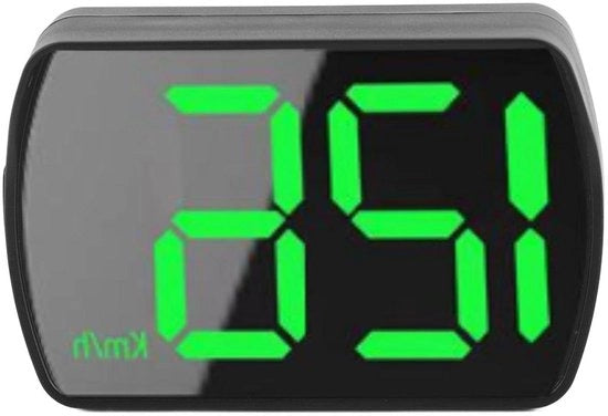Sistema HUD universale per veicoli - Display a schermo verticale - Misuratore di velocità - Display GPS - Adattatore per tutti i veicoli - Nero
