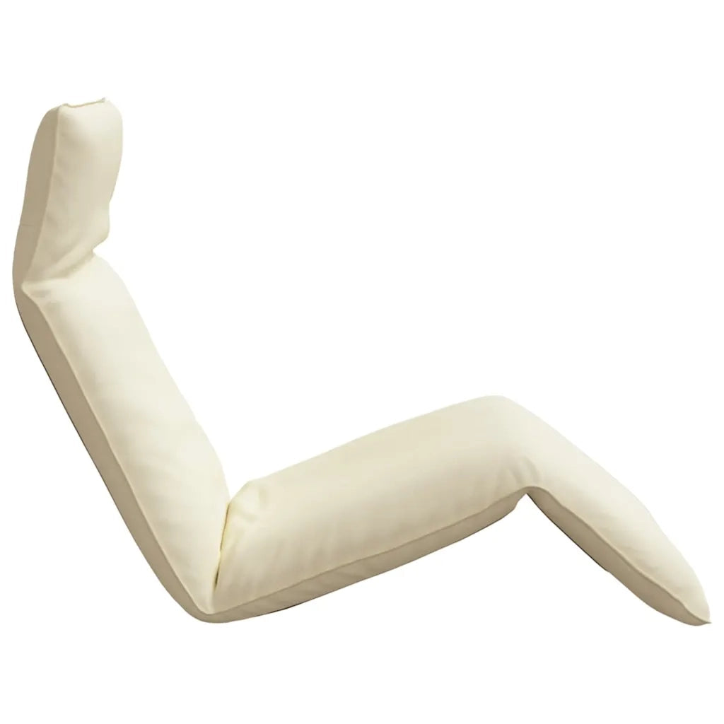 vidaXL Lettino Pieghevole Crema 175x54x8,5 cm in Tessuto Oxford