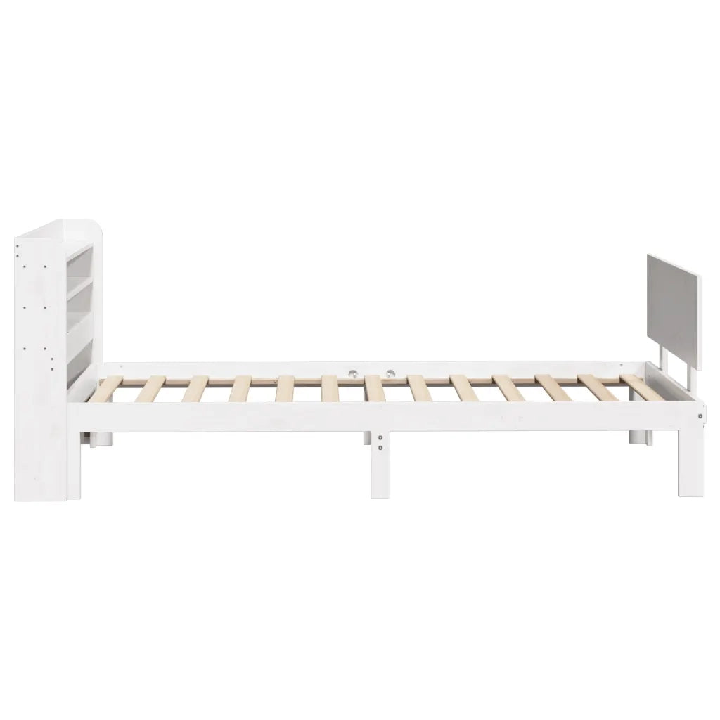 Giroletto con Testiera senza Materasso Bianco 90x190 cm