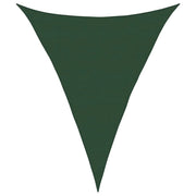 Vela Parasole | Telo Ombra | Vela da ombra 160 g/m2 Verde Scuro 5x6x6 m in HDPE