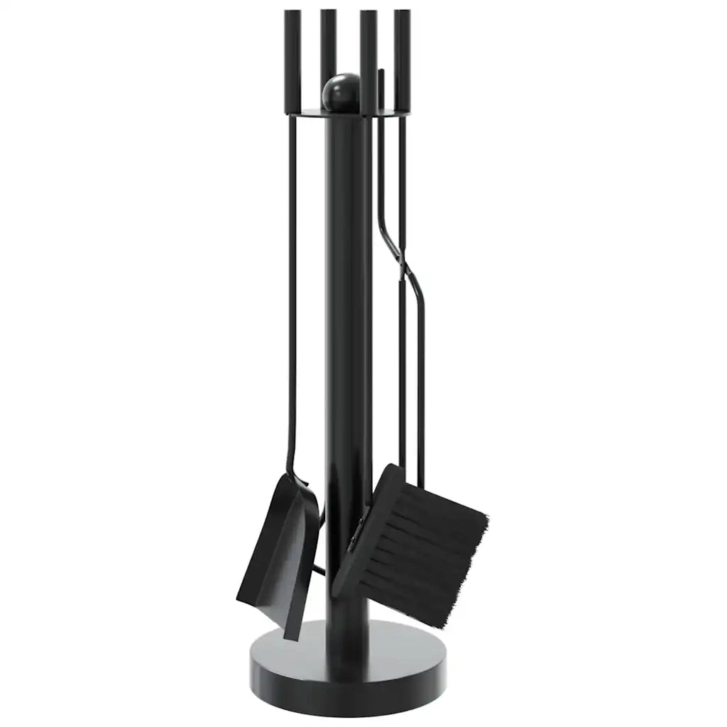 Set Attrezzi per Caminetto 5 pz 18x56 cm in Acciaiocod mxl 114738