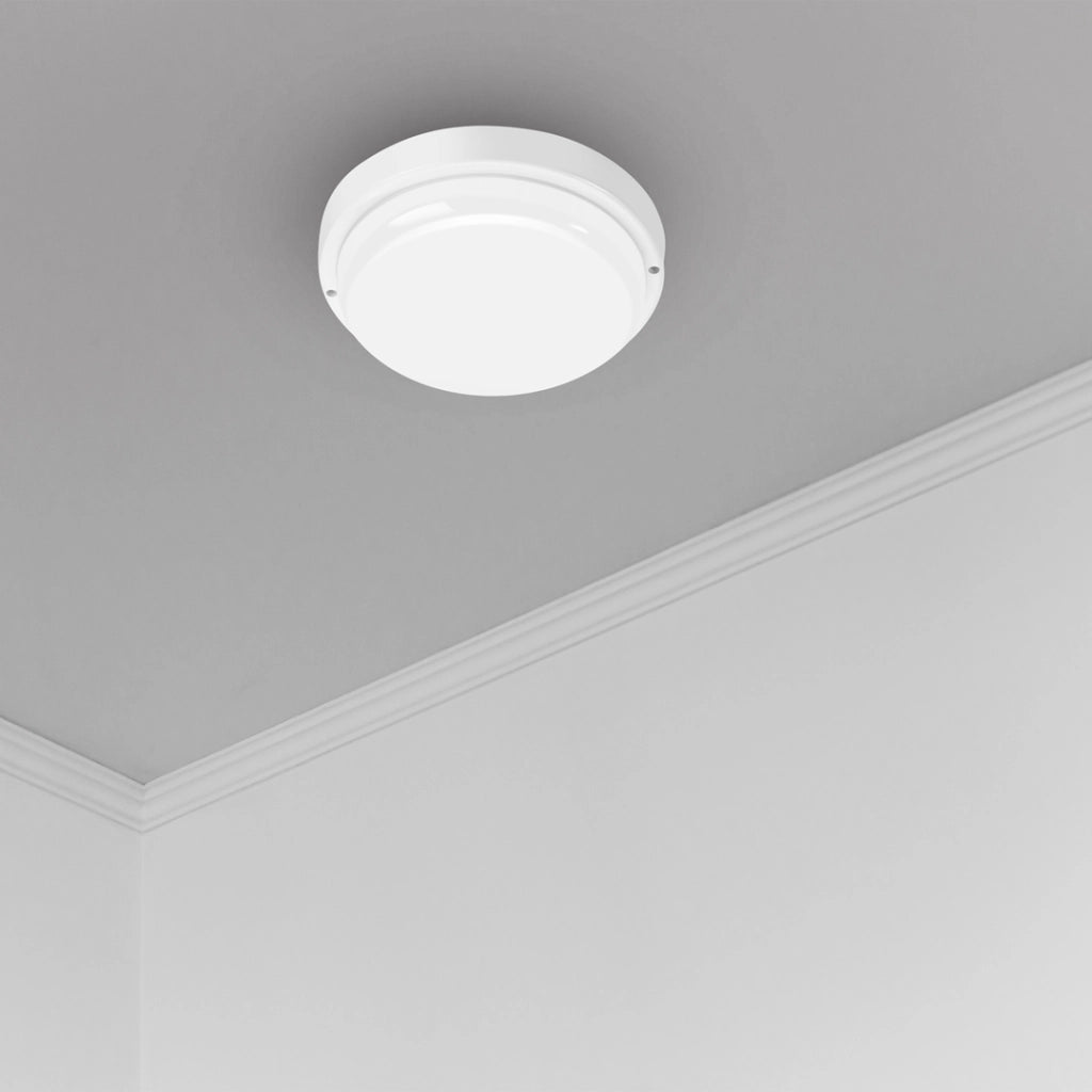 Plafoniera canalina tonda bianca LED 18W 4000K IP64