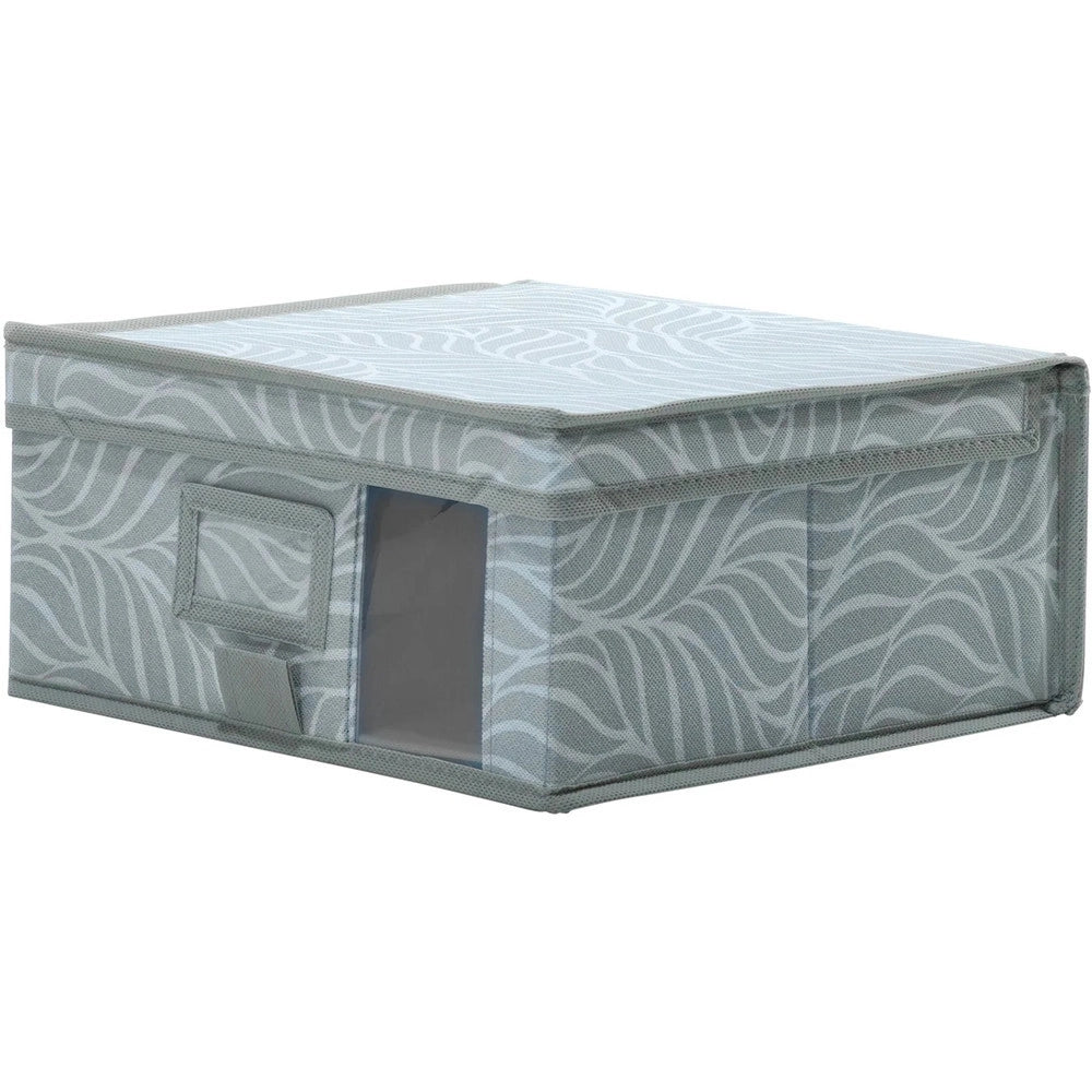 Trade Shop - Scatola Con Finestra Per Armadio Salvaspazio 40x40x20cm Per Organizzare Vestiti Biancheria -
