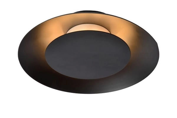 Plafoniera LED Lucide Foskal 6W 2700K nera 21,5cm