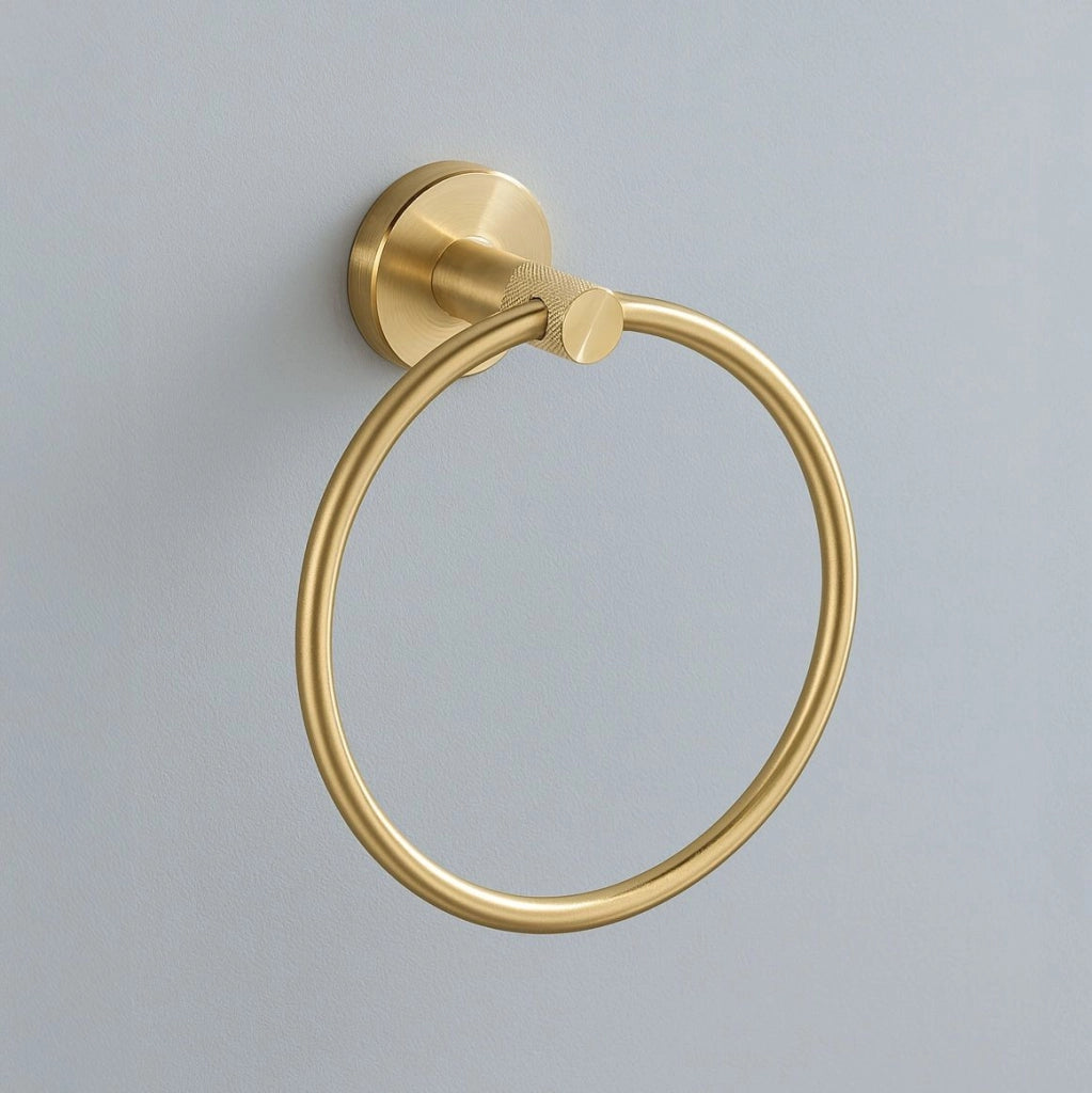 Portasciugamano Da Bagno Ring 6610 Modern Brush Gold