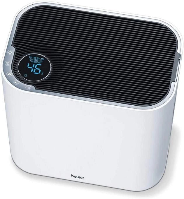 Beurer LR 330 Purificatore d'aria Filtro HEPA Capacita' 4,6 Litri CADR 200 m3 Copertura 35 m2 3 livelli di potenza Timer Modalita' notte