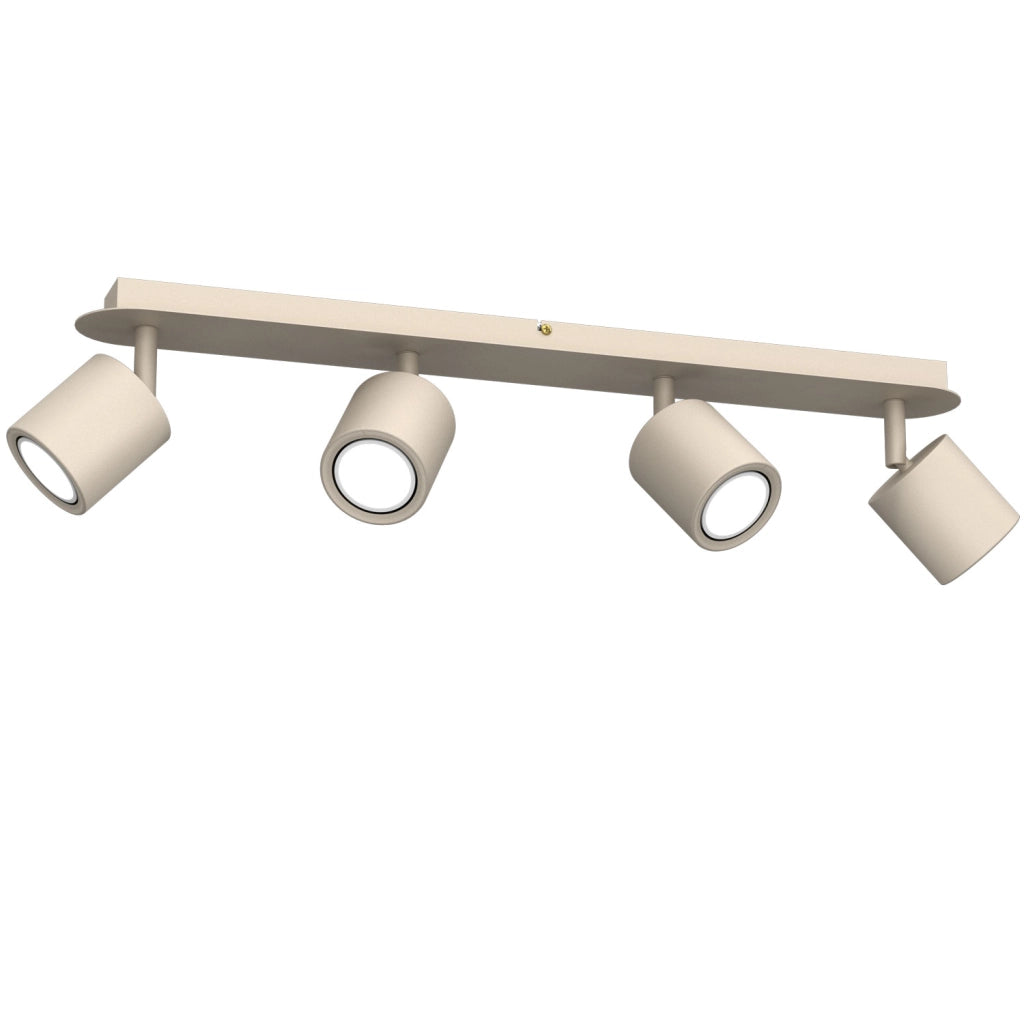 Plafoniera soffitto Demia 4xGU10 beige metallo Luminex