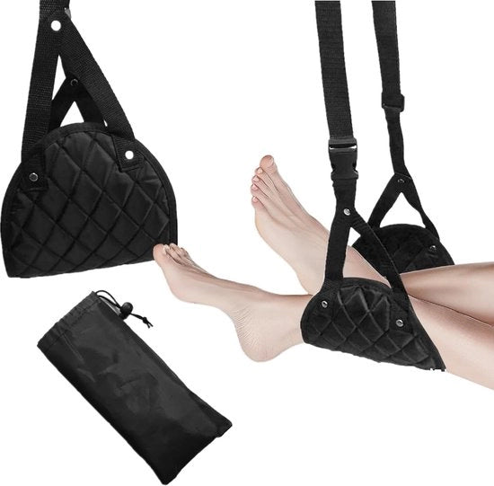 Sostegno per piedi da viaggio - Tappetino per piedi con cuscino - Accessorio da viaggio per la flessibilità dei piedi durante il volo e l'uso del computer