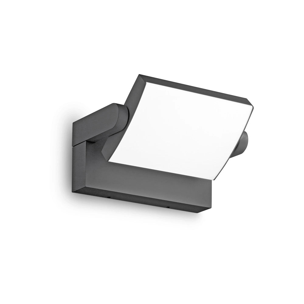 Applique Moderna Swipe Alluminio Antracite Led 20,5W 3000K Luce Calda