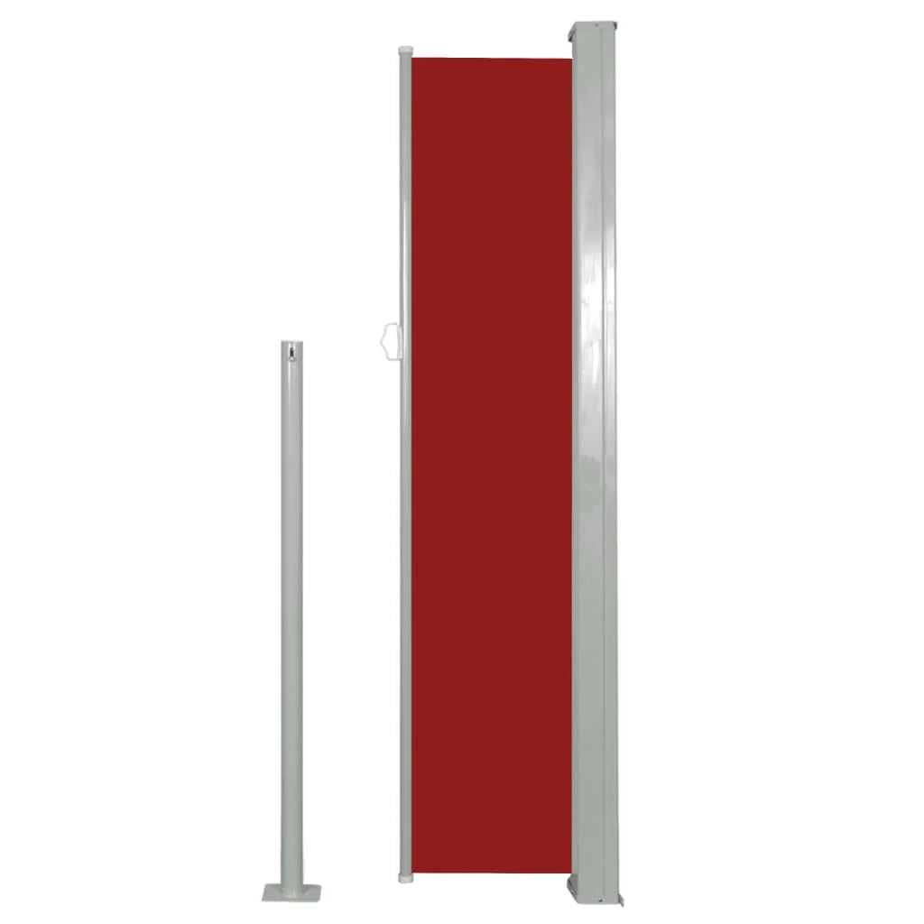 Tenda da sole laterale retrattile/schermo privacy per patio giardino terrazza balcone 140 x 300 cm rosso 02_0007092