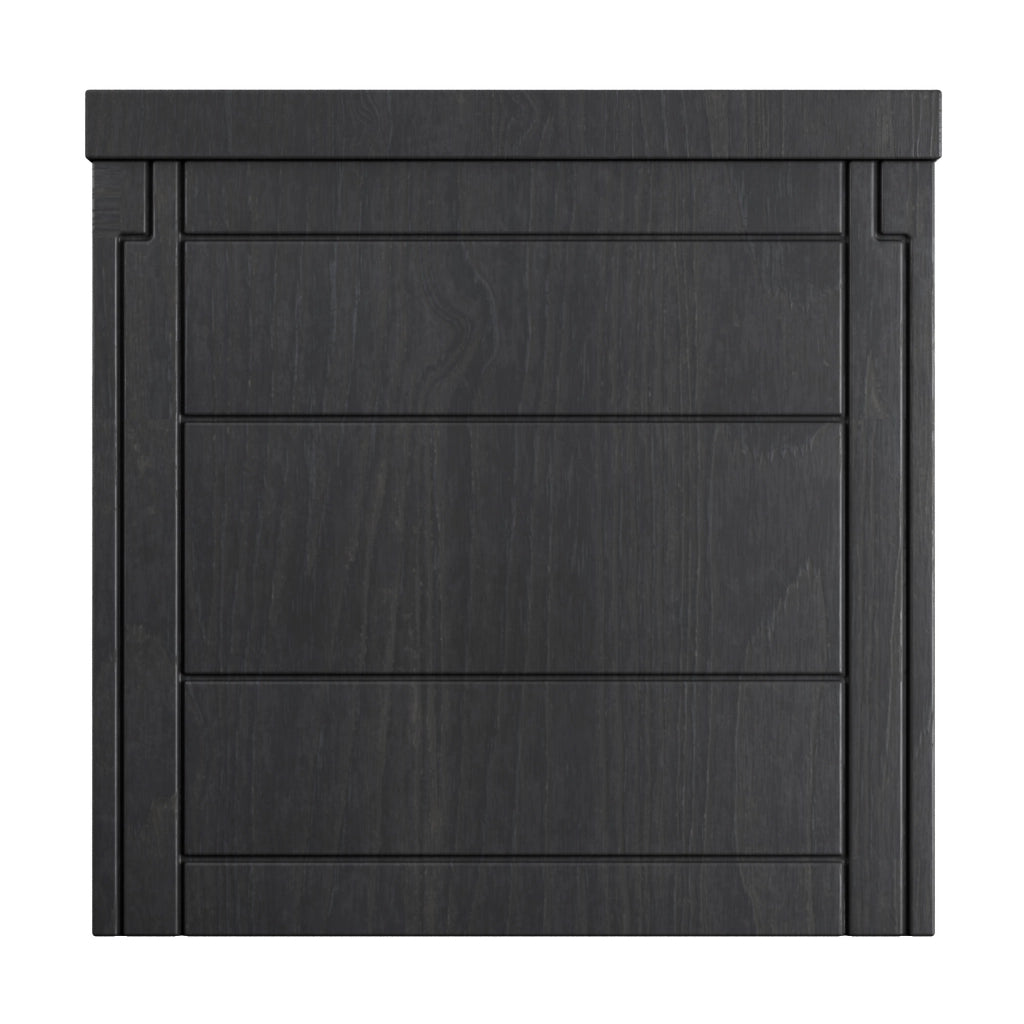 Neo 35 - Baule Portaoggetti da Giardino 54x53x56 cm Contenitore Lucchettabile in Resina Antracite